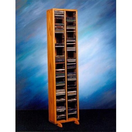 WOOD SHED Wood Shed 209-4 Solid Oak Tower for CDs - Individual Locking Slots 209-4